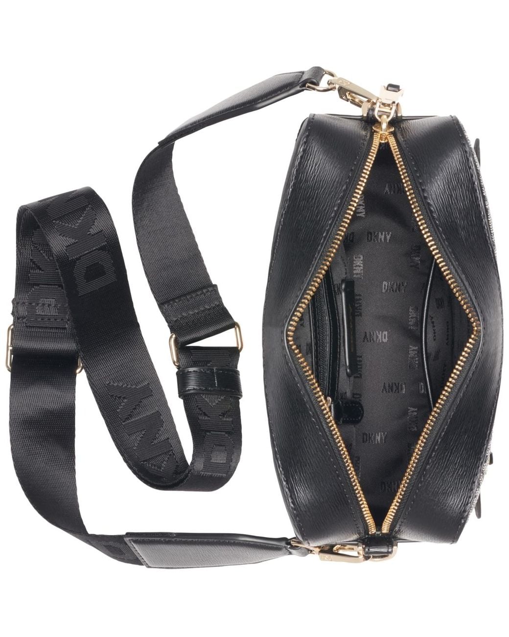 DKNY Black Bryant Ave Small Logo Camera Bag