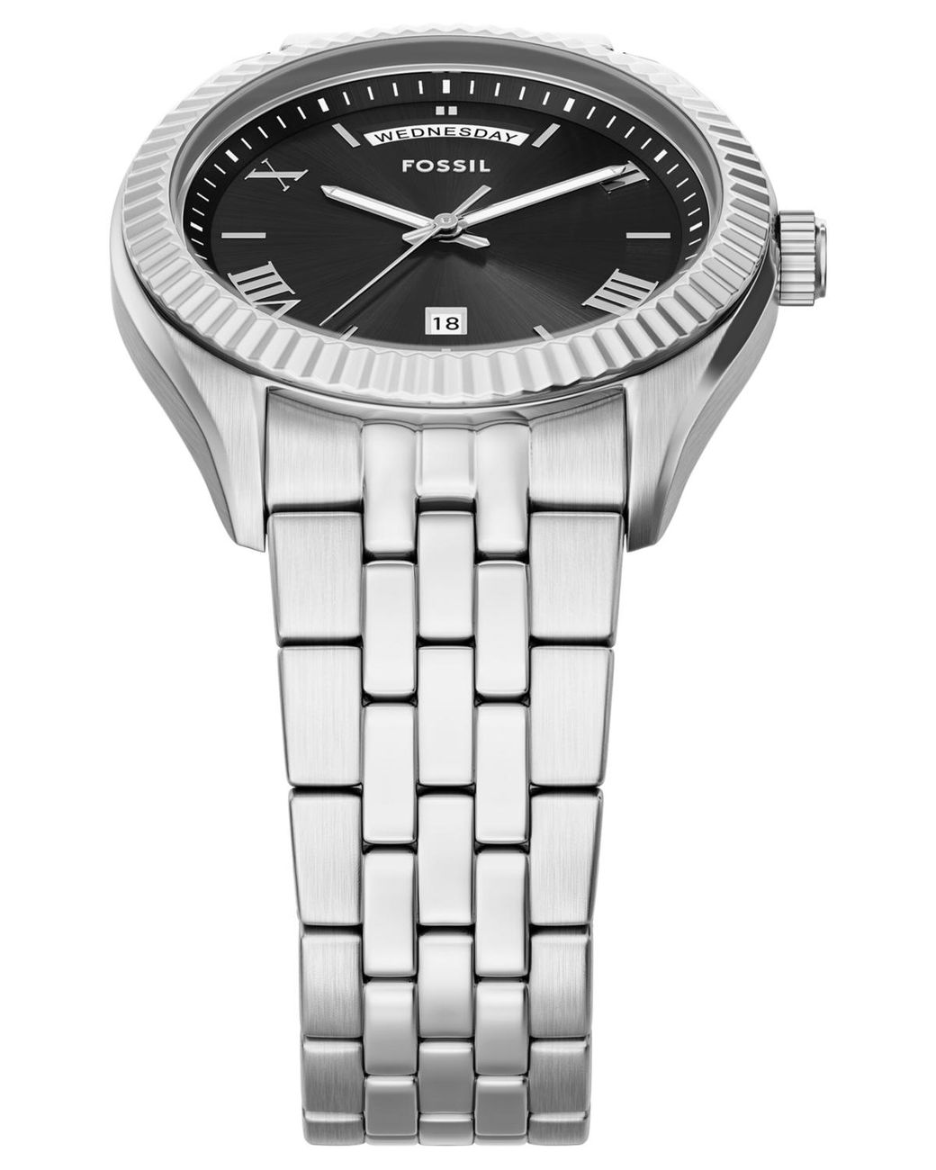Fossil Campbell Three-hand Day-date Stainless Steel Watch in Gray for ...