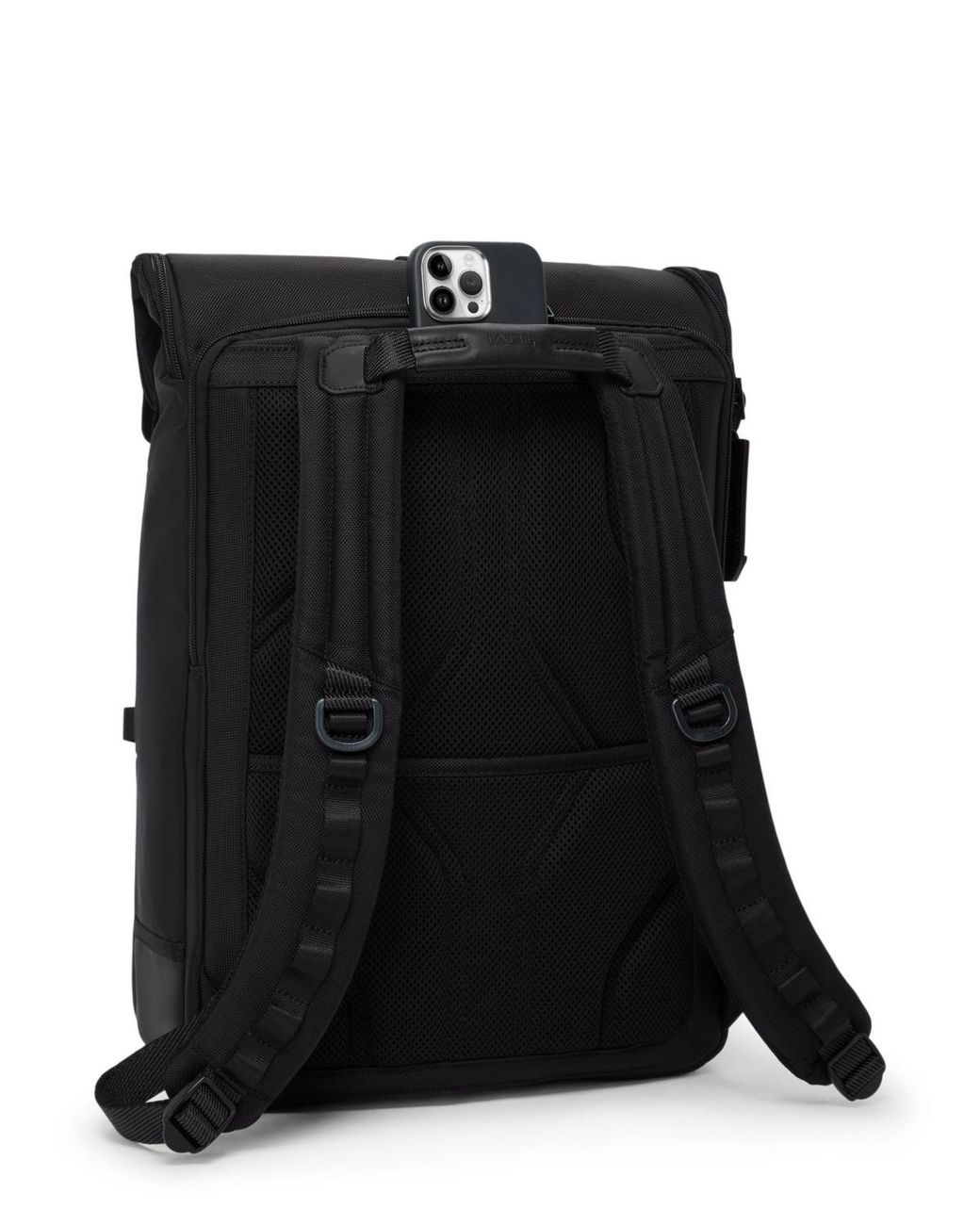 Tumi Black Alpha Bravo Surveillance Backpack for men