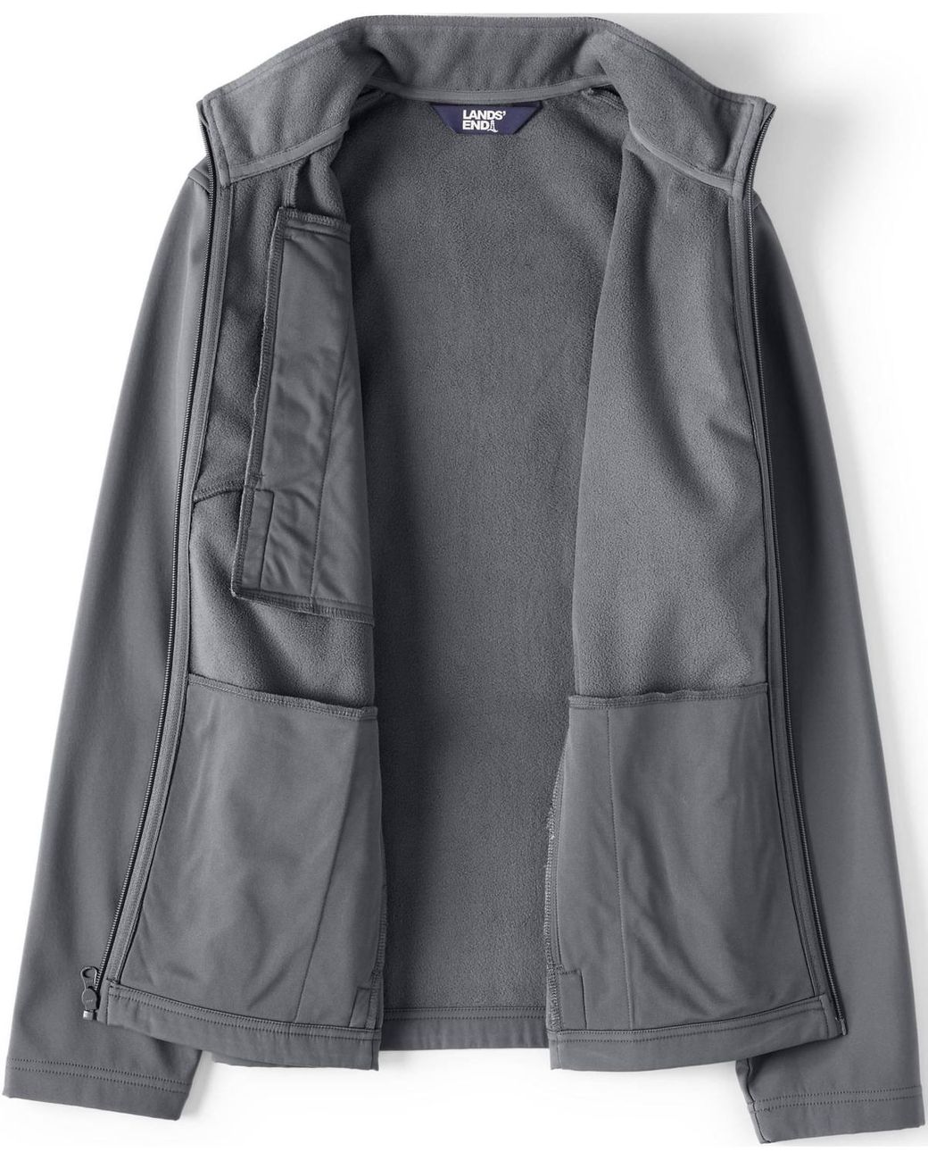 Lands' End Gray Soft Shell Jacket for men