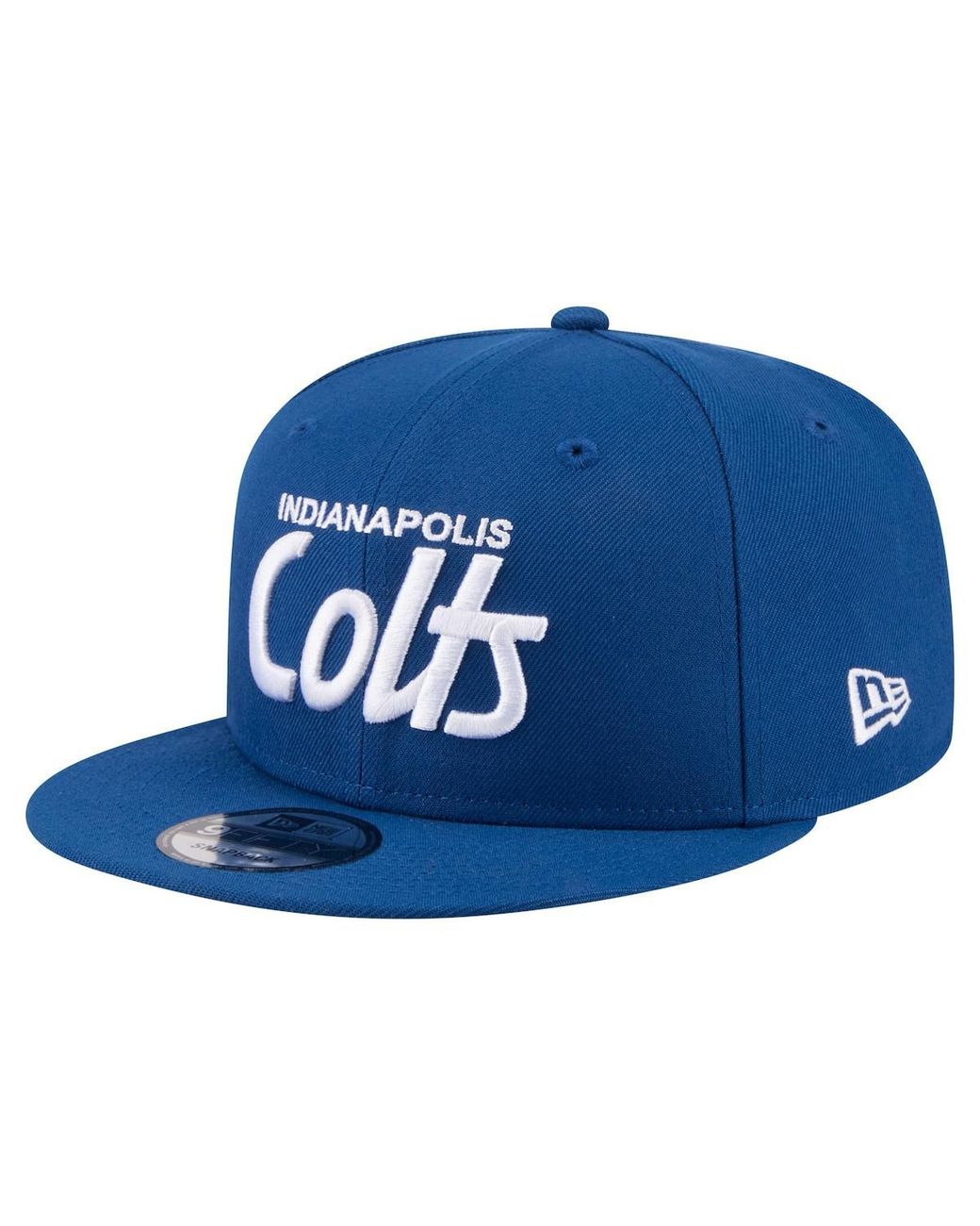 KTZ Blue Indianapolis Colts Core Team Script 9fifty Snapback Hat for men