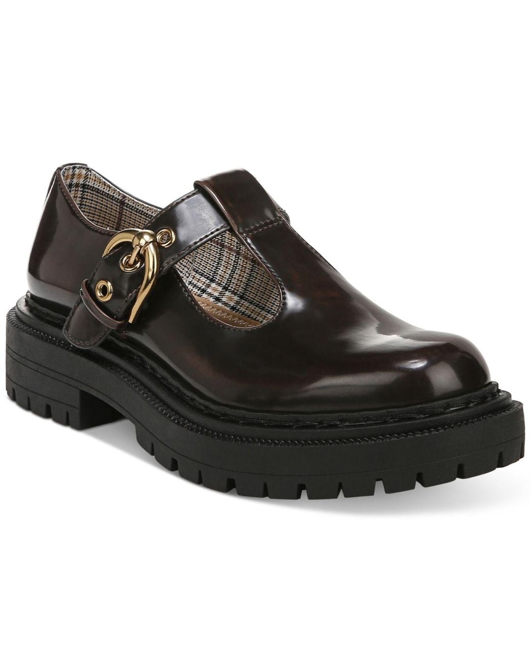 Circus by Sam Edelman Emelia Lug Sole Mary Jane Loafers in Black | Lyst