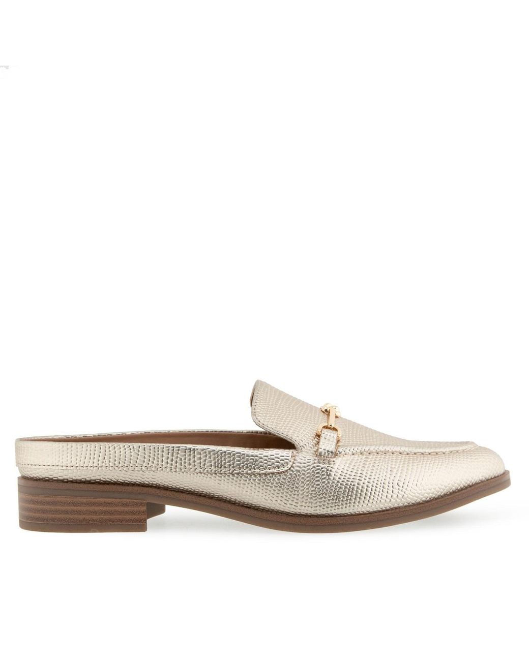 Aerosoles White Erik Pointed Toe Flat Mules