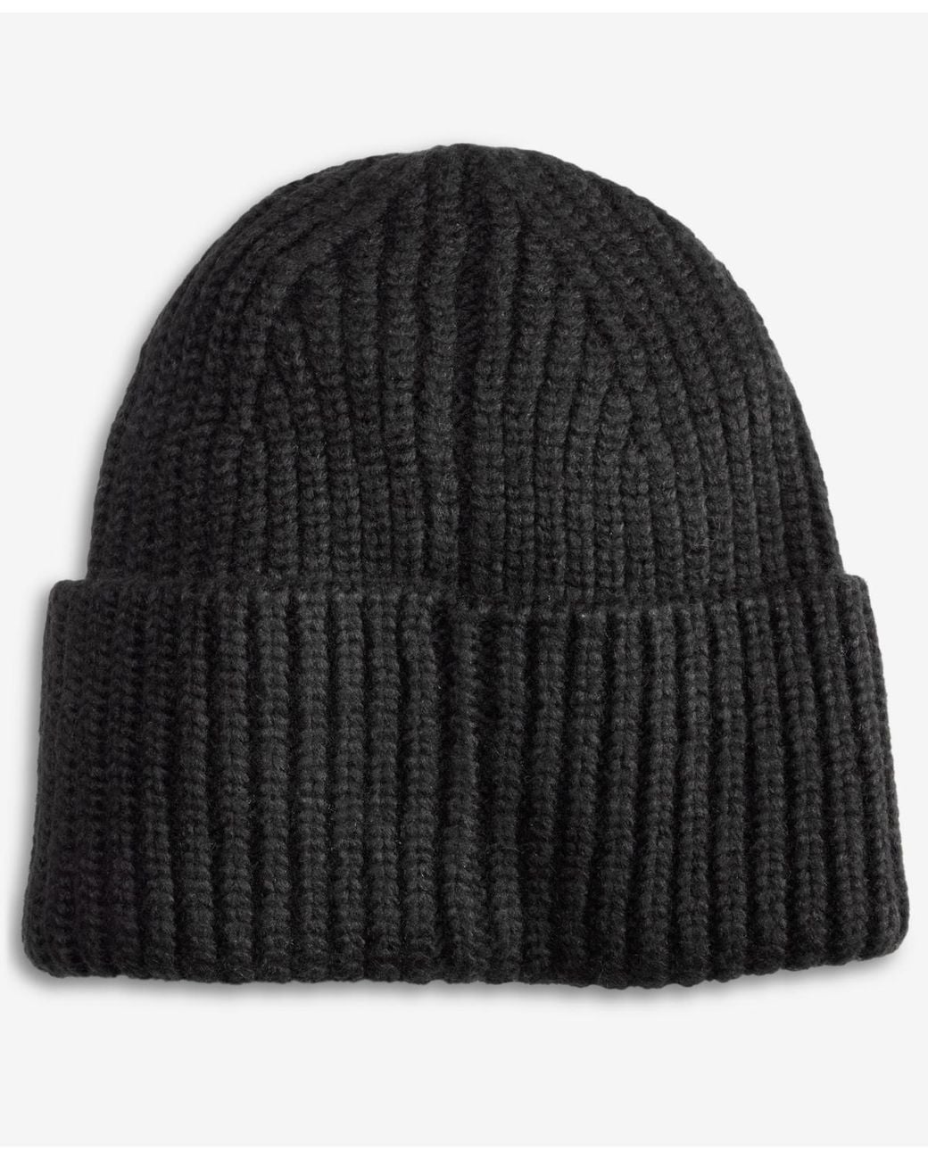 Ugg Black Chunky Ribbed Beanie for men