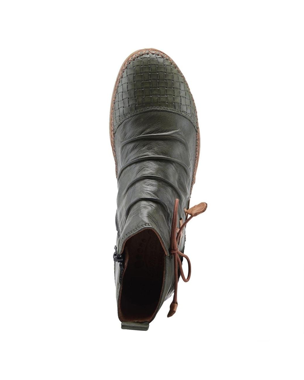 Spring Step Brown Pomeroy Leather Booties