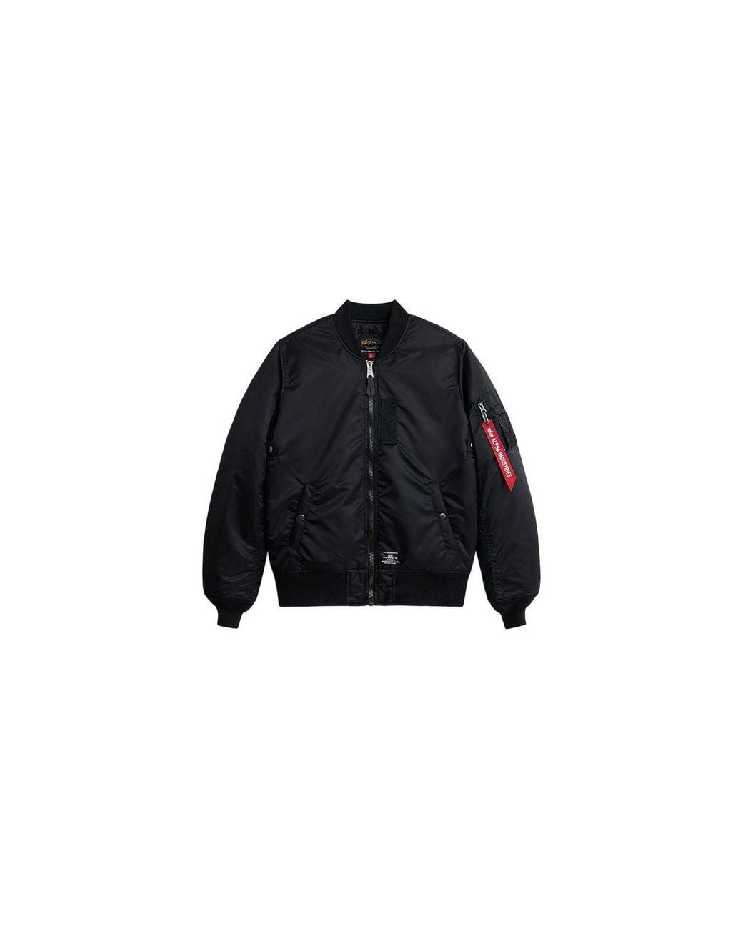Alpha Industries Black Big & Tall Men Ma-1 Mod Flight Jacket for men