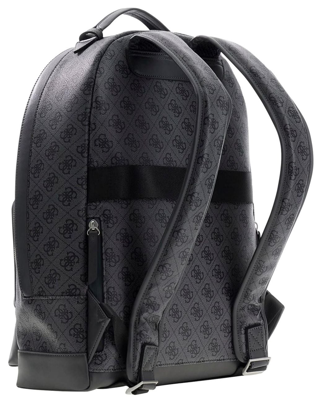 Guess Gray Milano Monogram Pattern Backpack for men