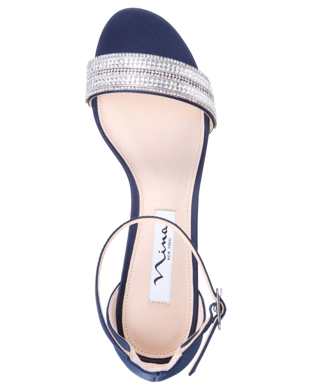 Nina Elenora Embellished Sandal in Navy 