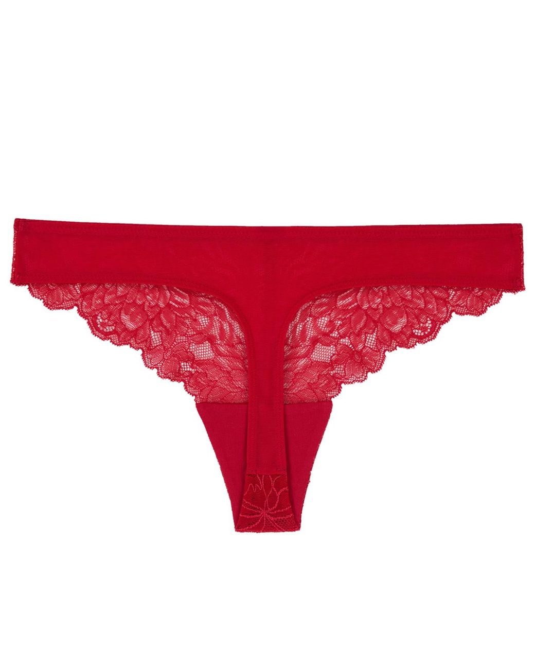 On Gossamer Luxe Lace Thong Underwear G2426 in Red | Lyst