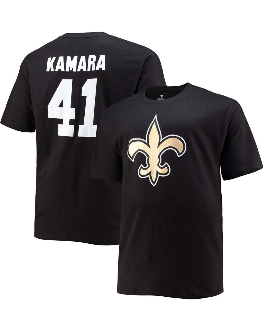 Fanatics Big And Tall Alvin Kamara Black New Orleans Saints Player Name  Number T-shirt for Men | Lyst