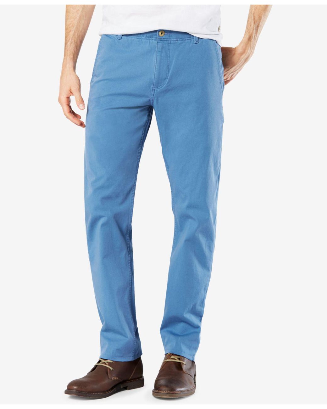 Dockers Men's Alpha Slim Tapered Fit Smart 360 Flex Khaki Stretch Pants in  Blue for Men | Lyst