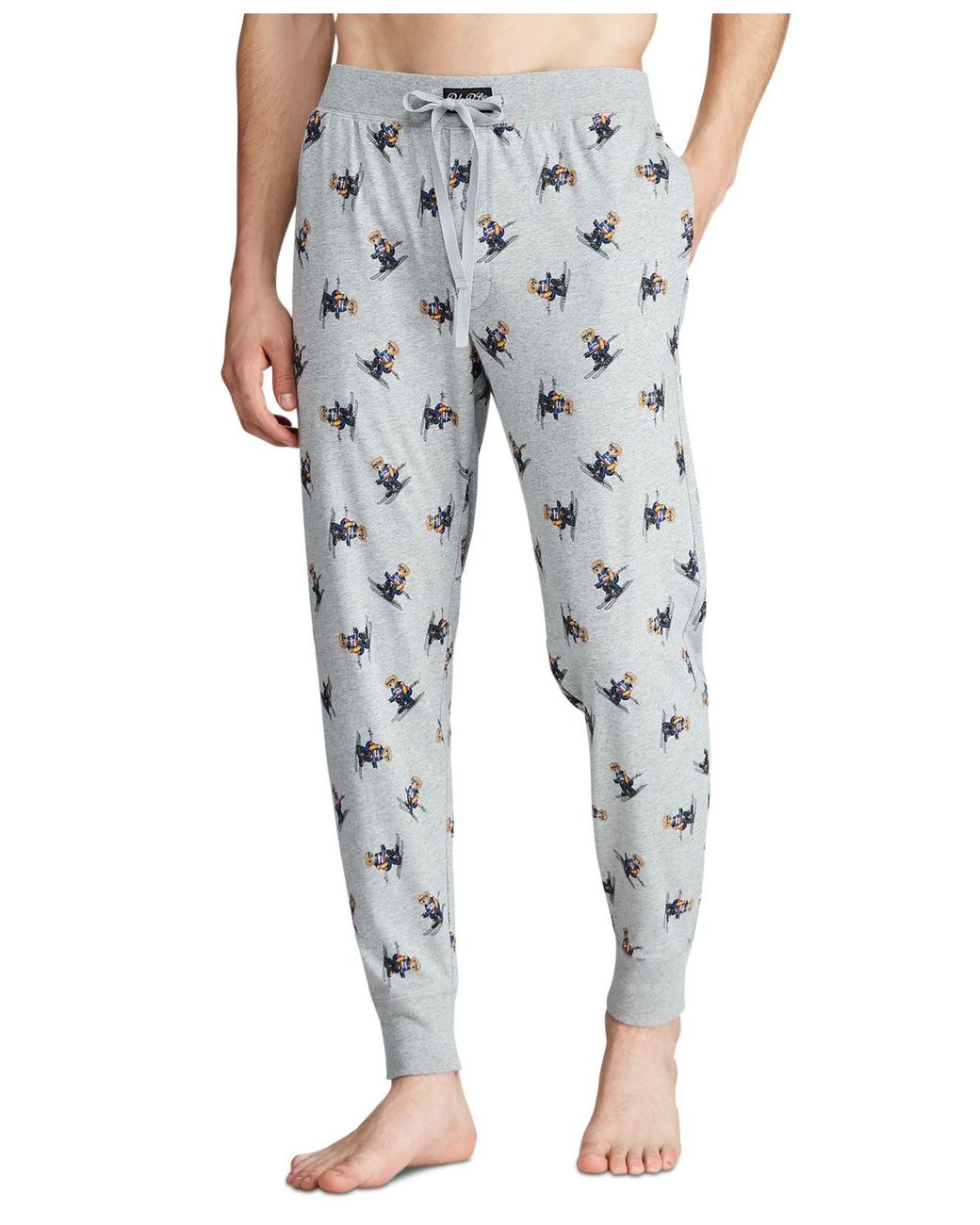 Polo Ralph Lauren Ski Bear Pajama Joggers, Created For Macy's in Gray ...