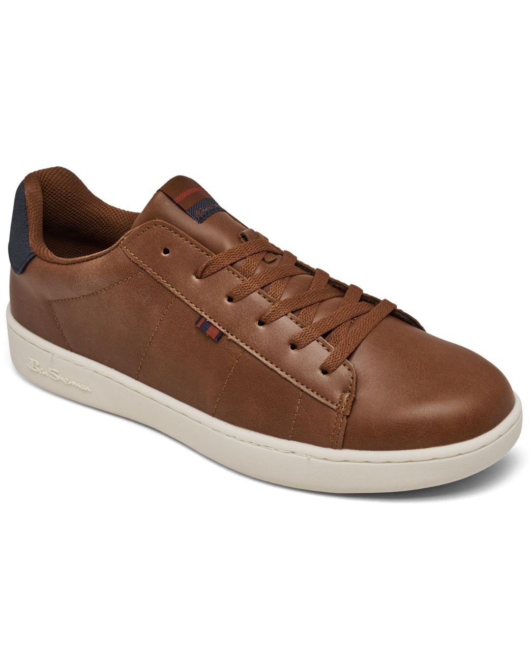 Macy s Ben Sherman Hampton Low Court Casual Sneakers From Finish Line in Brown for Men Lyst