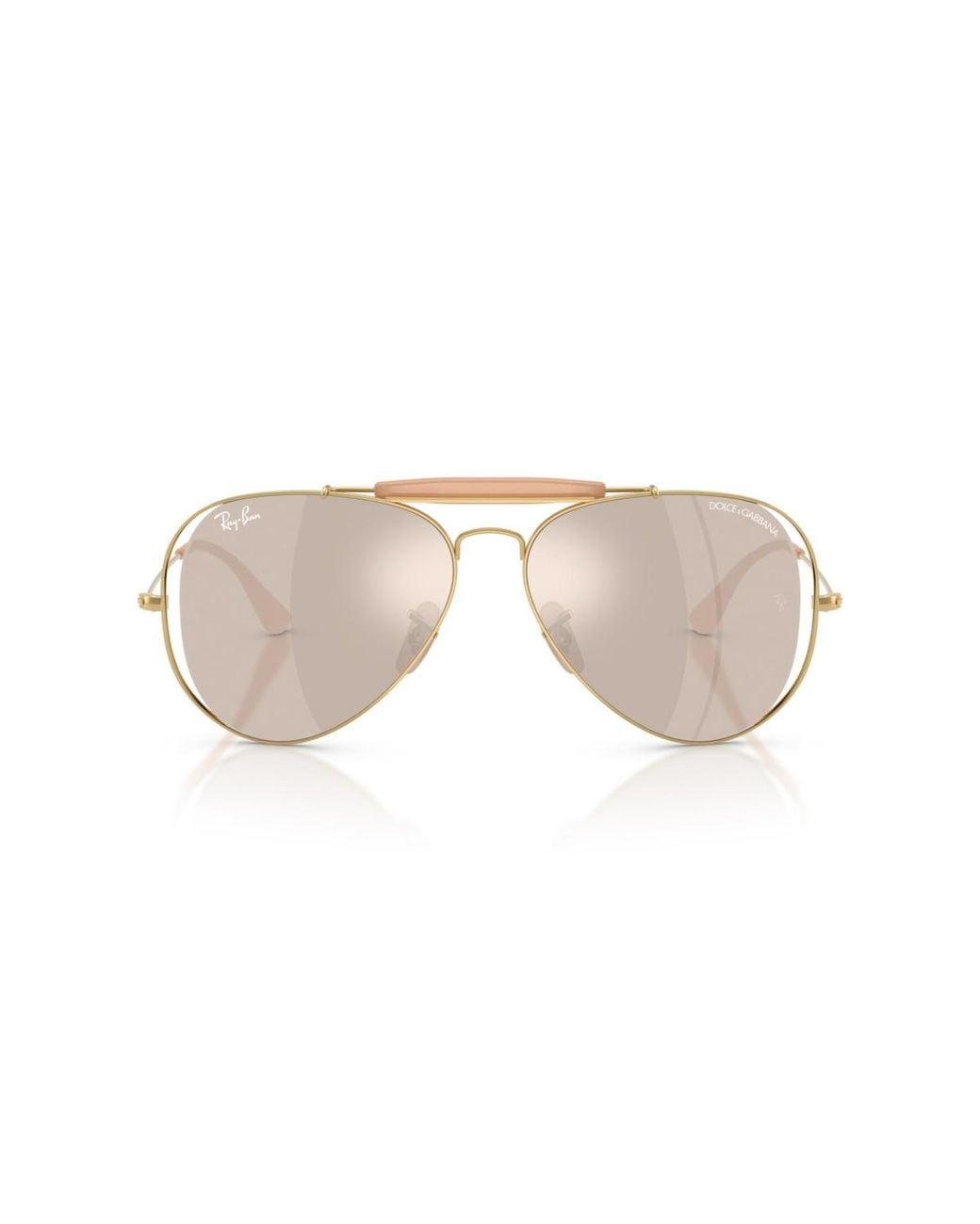 Ray-Ban White Pilot Sunglasses