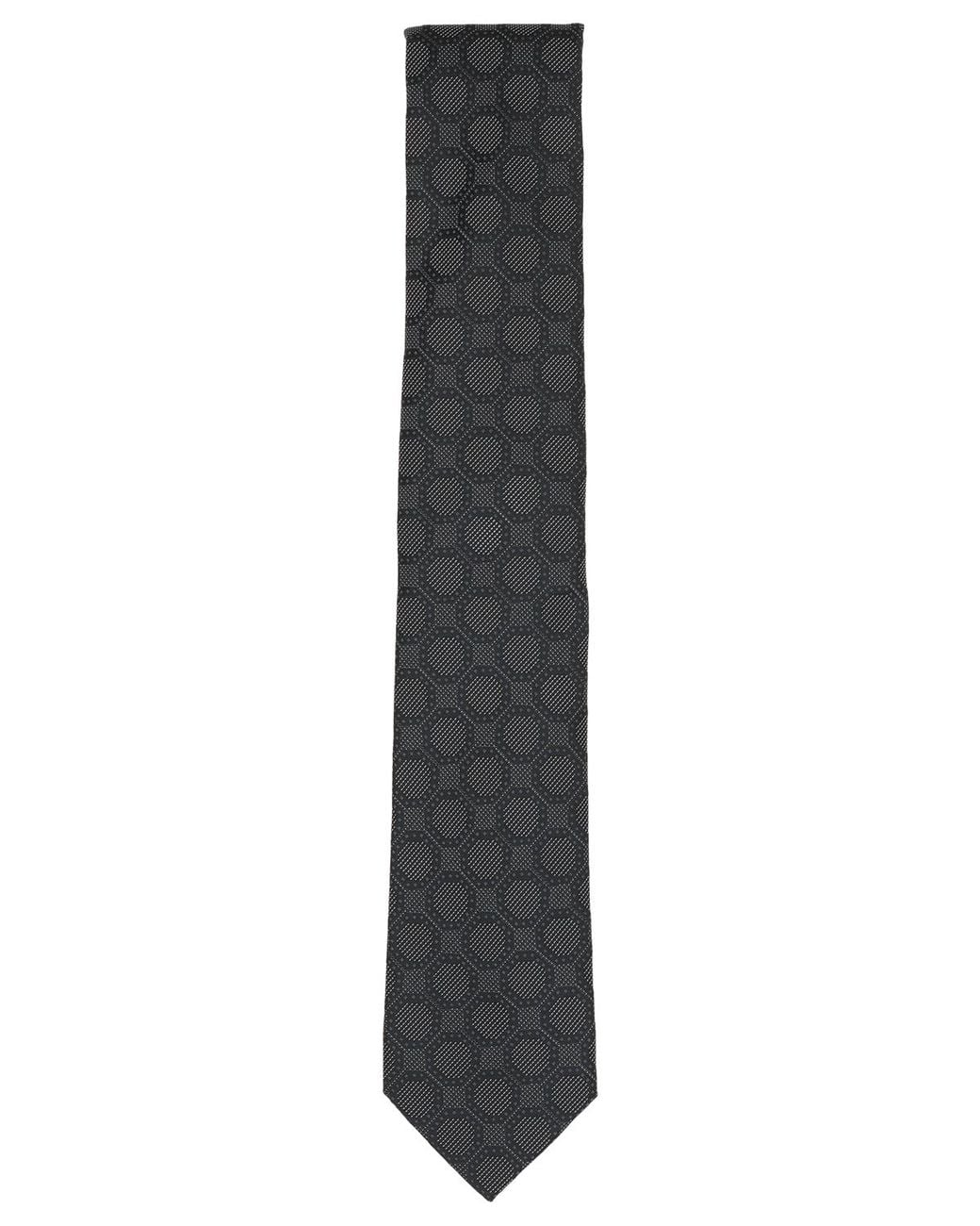 Alfani Gray Wallace Geometric Slim Tie for men