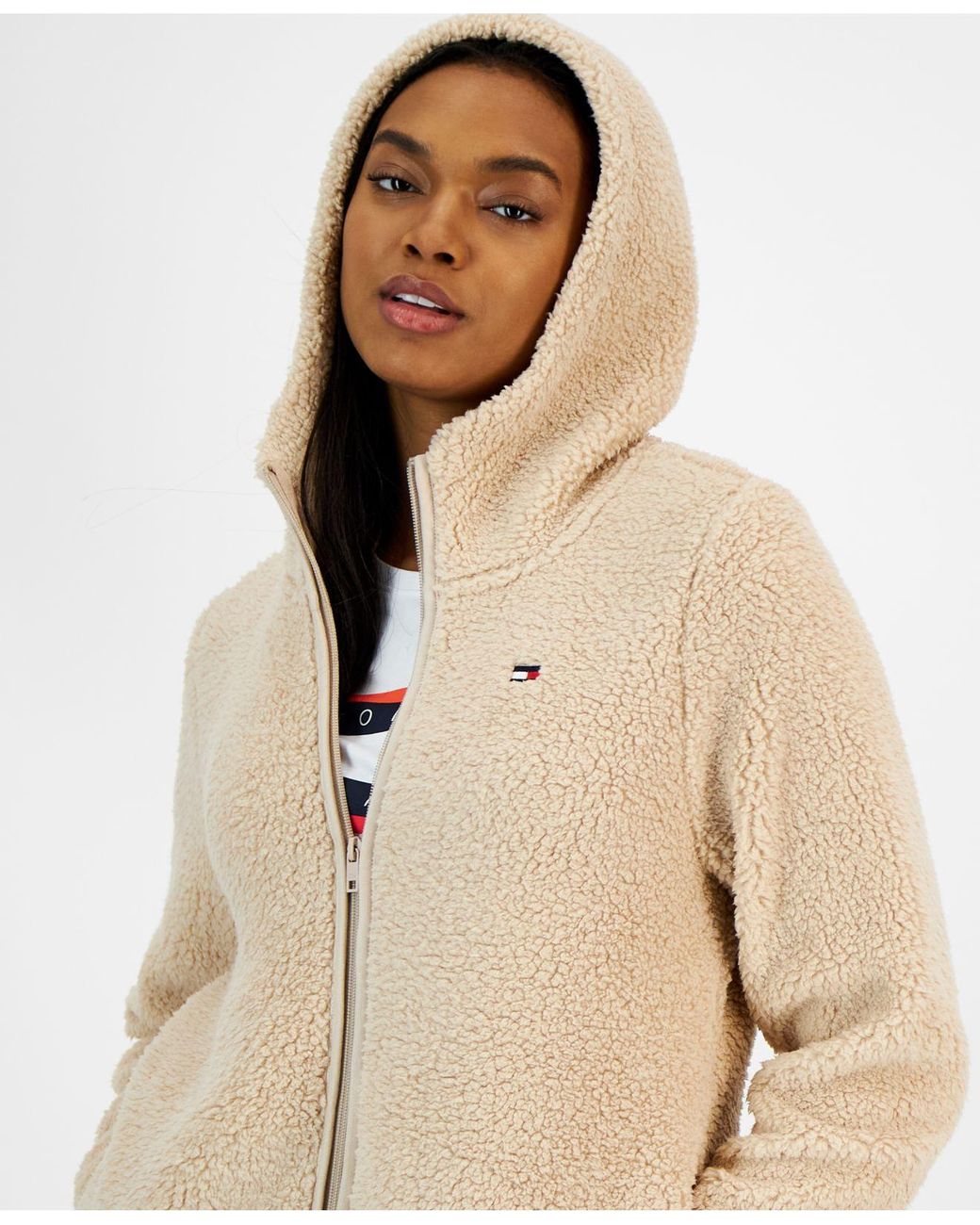 zip hoodie sherpa