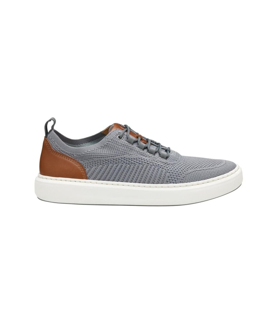 Johnston & Murphy White Anders Knit U-throat Sneaker for men