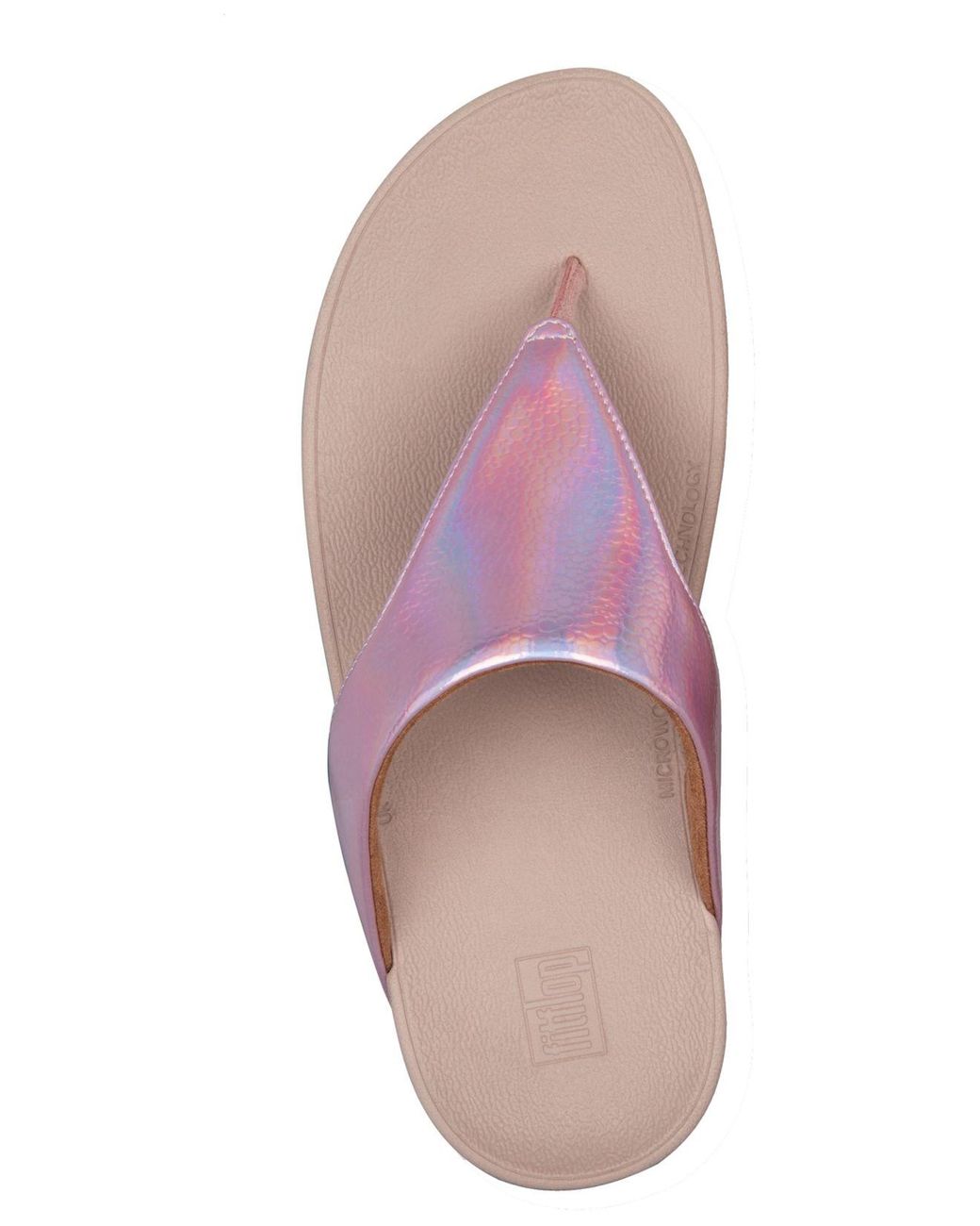 pink iridescent sandals