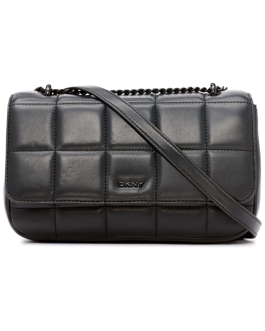 DKNY Queenie Large Shoulder Bag in Black, Black (Black) Lyst