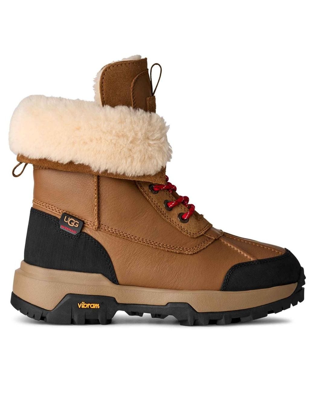 Ugg Brown Adirondack Xxv Round Toe Boots