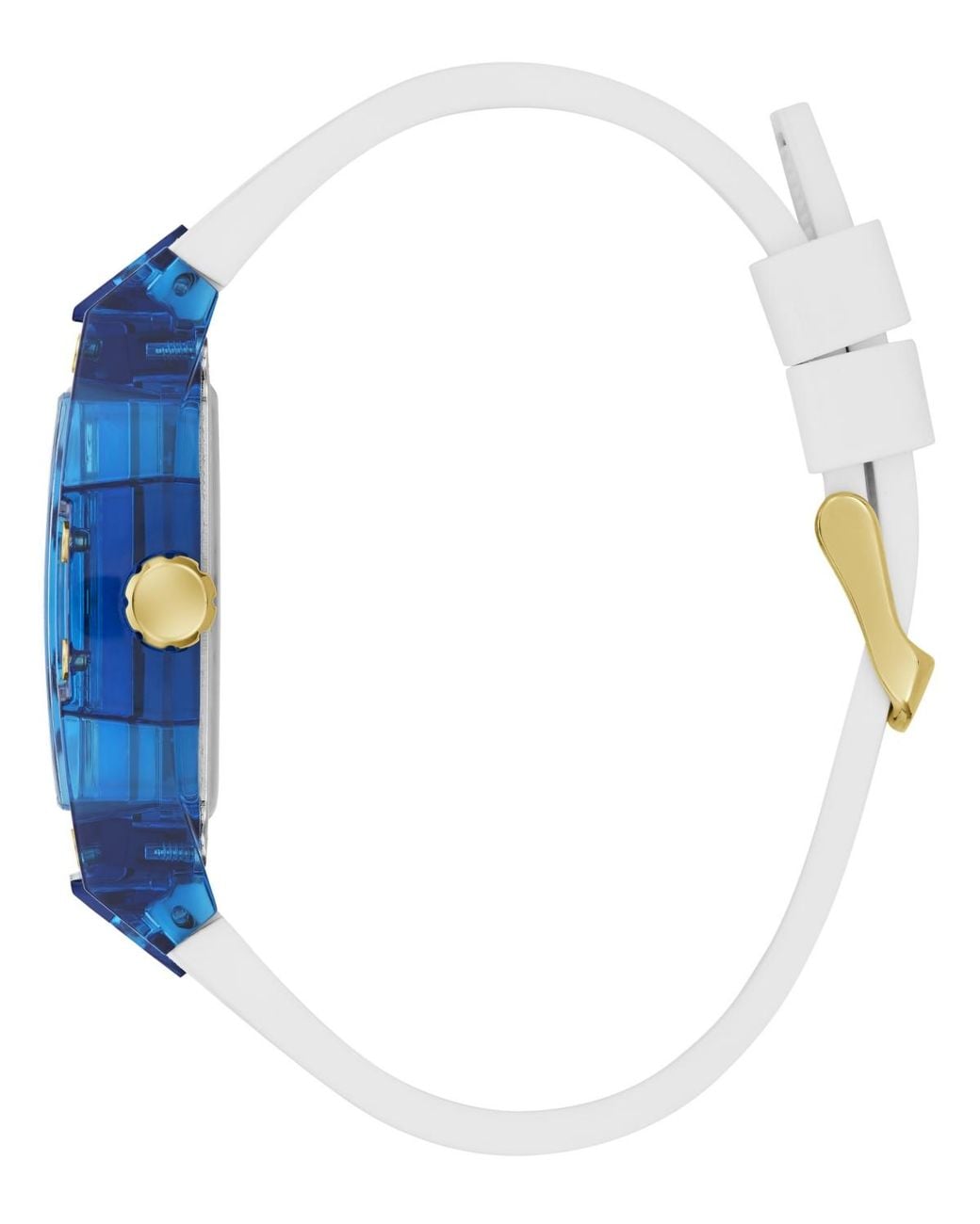 Guess Blue Multi-function Silicone Watch for men