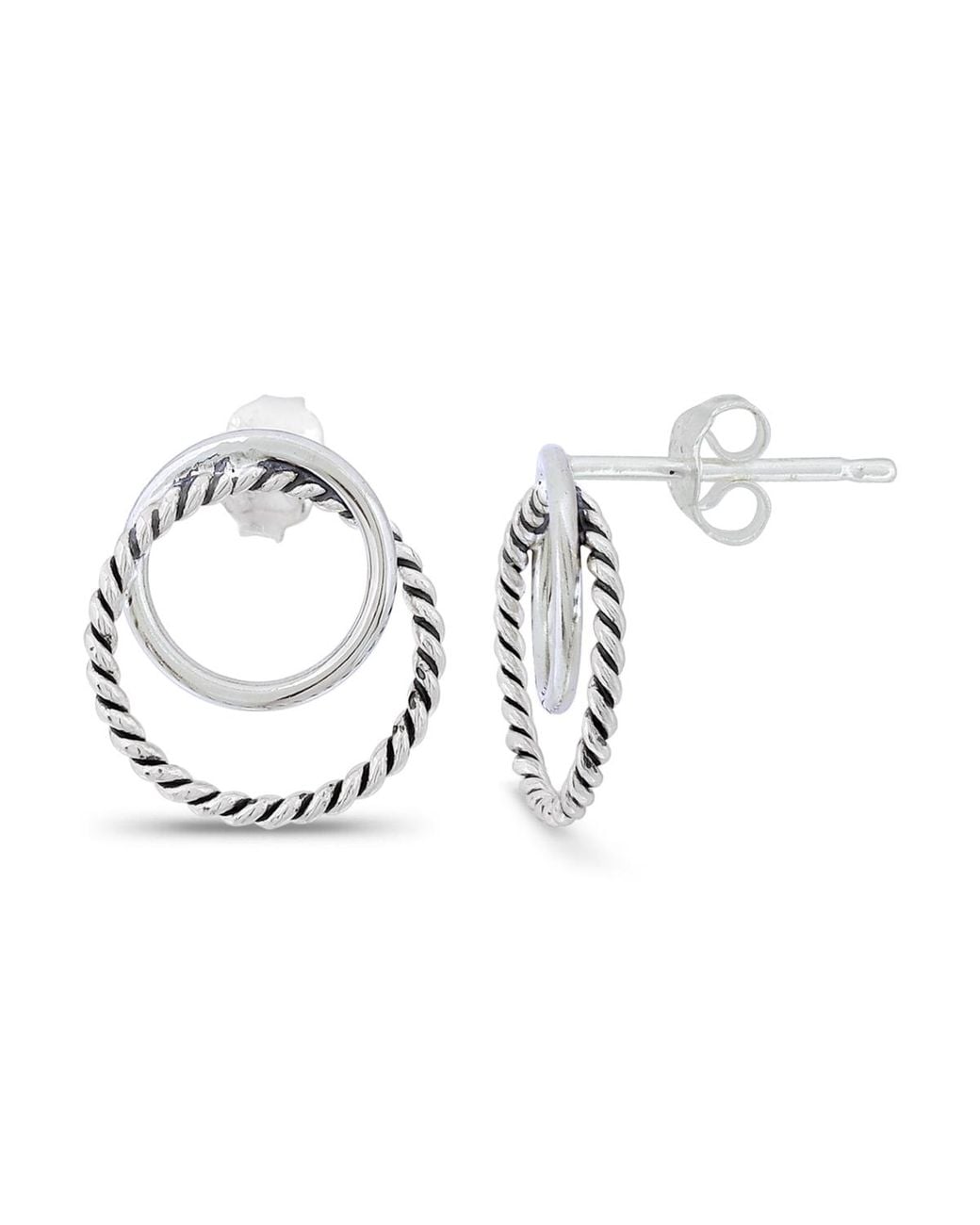 Giani Bernini Metallic Tone Twist Post Back Studs