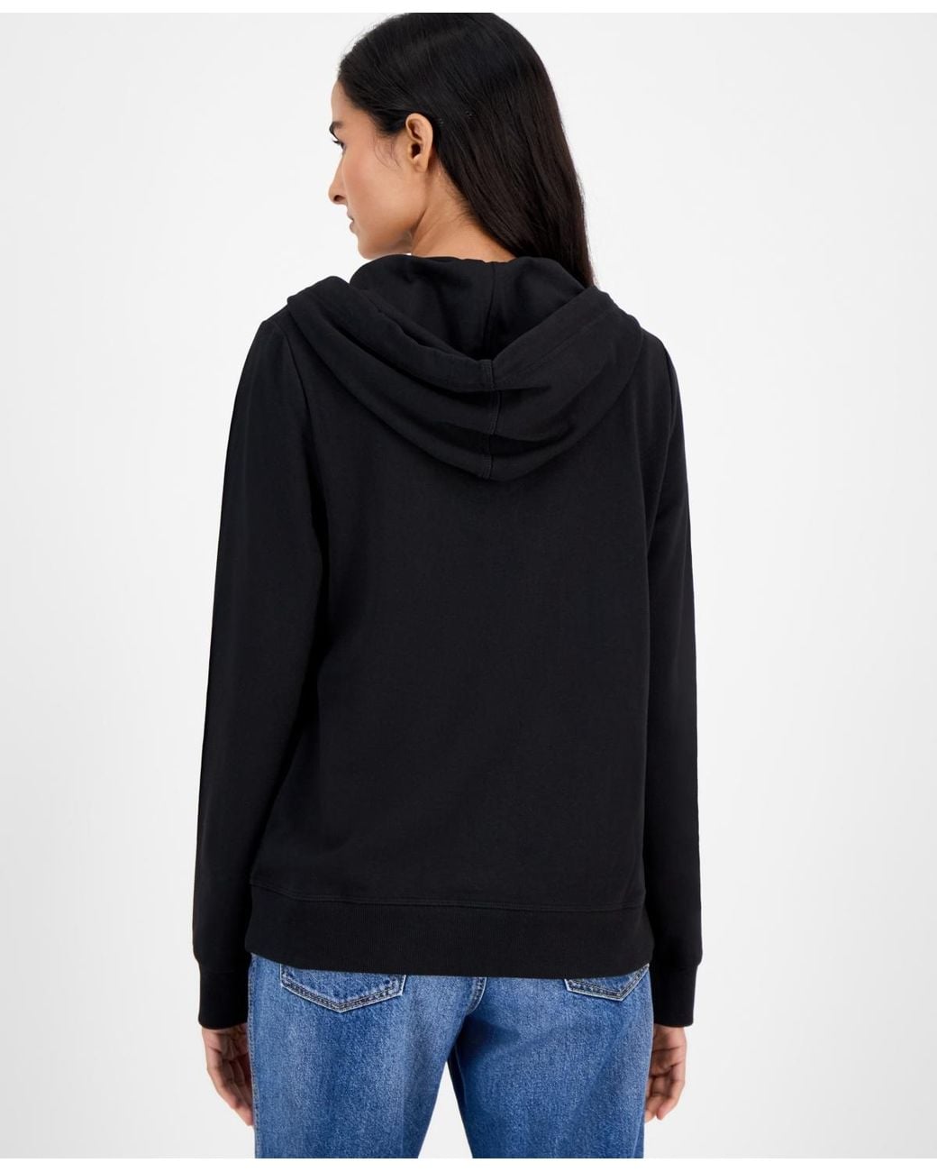 Nautica Blue Jeans Solid Zip-front Hoodie
