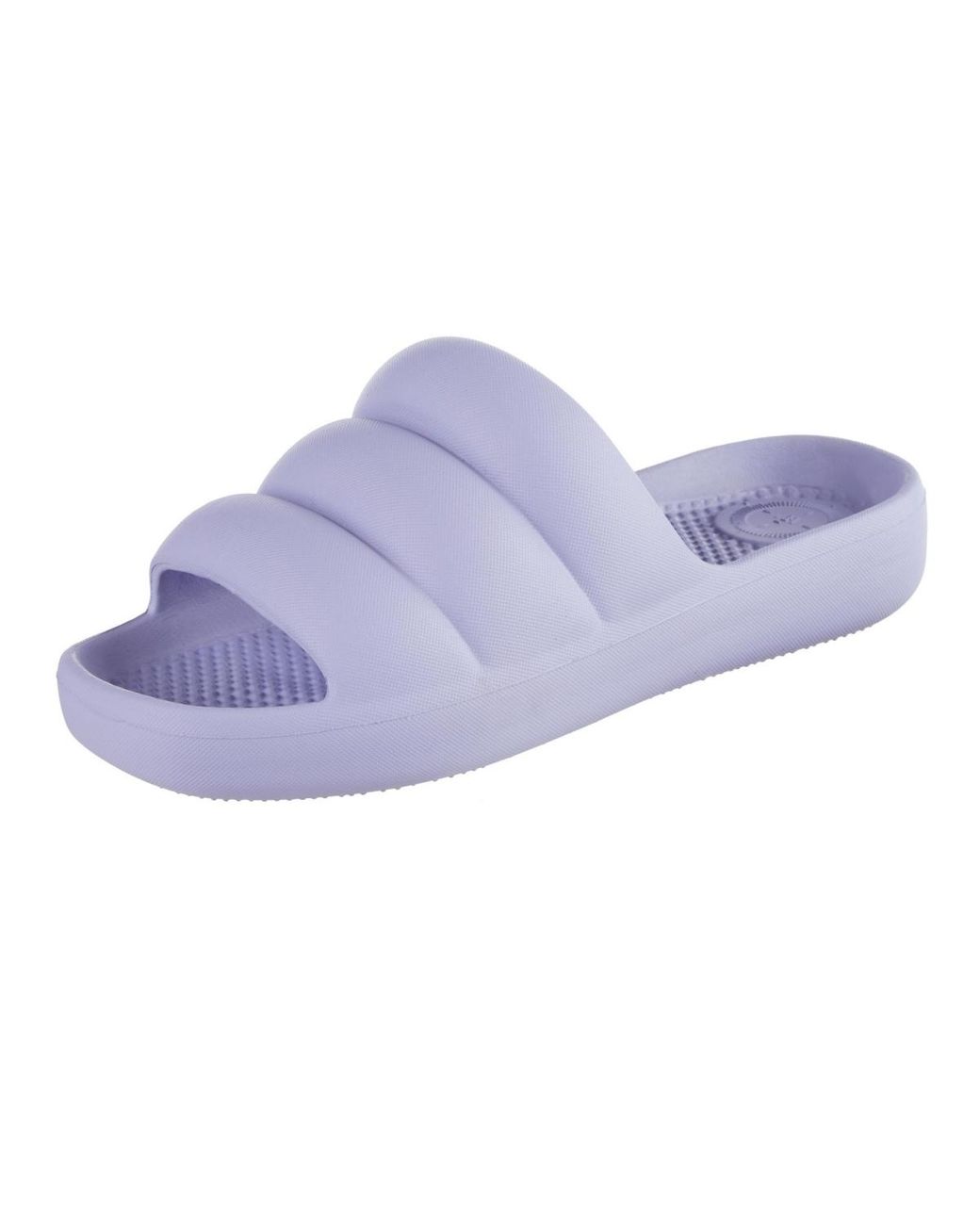 Totes Blue Molded Puffy Slide
