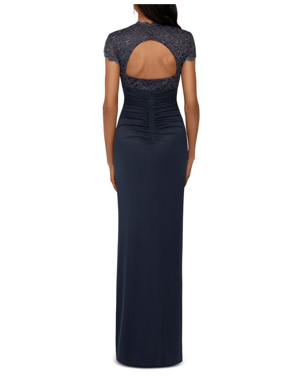 Betsy \u0026 Adam Lace Petite Sequined 
