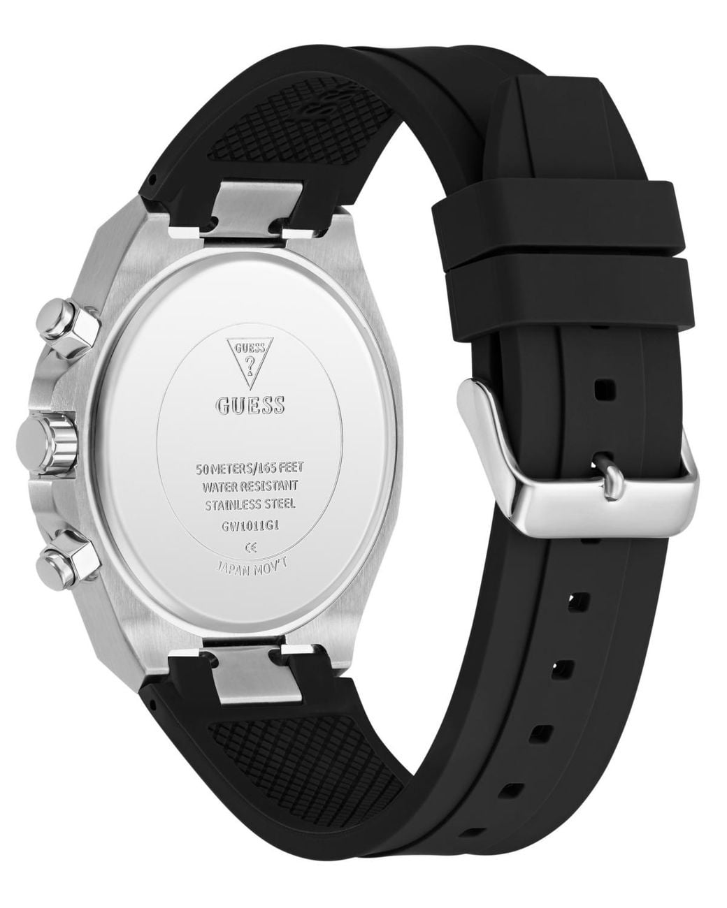 Guess Green Multi-function Silicone Watch for men