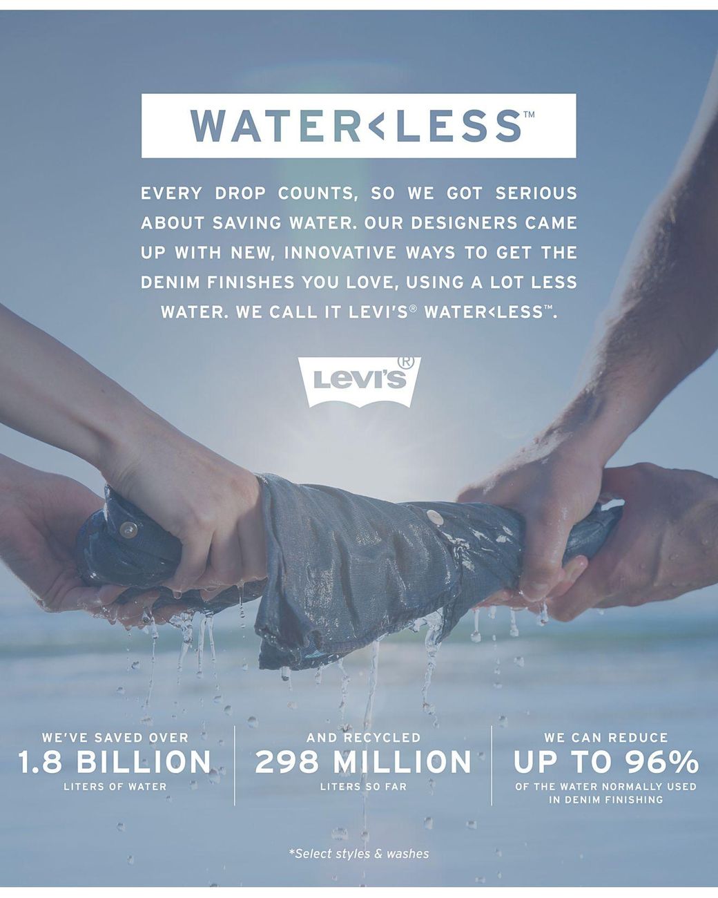 levis waterless 501