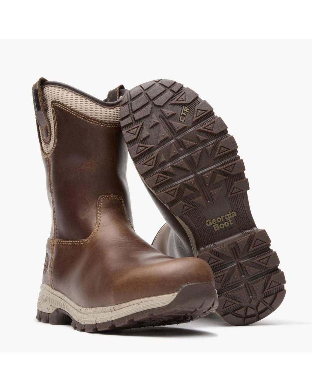 Georgia Boot Brown Eagle Trail S Pull-on Work Boot