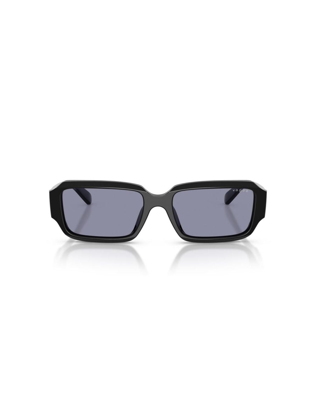 Vogue Eyewear Black Rectangle Sunglasses For Round Faces Vo5693su