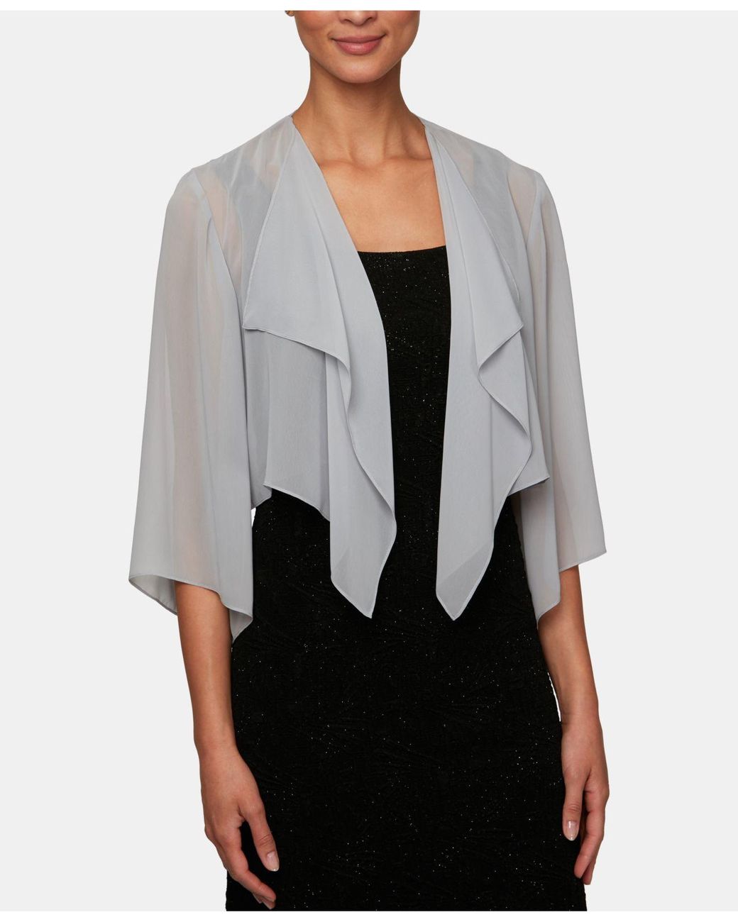 Lyst Alex Evenings Chiffon Cover Up in Metallic