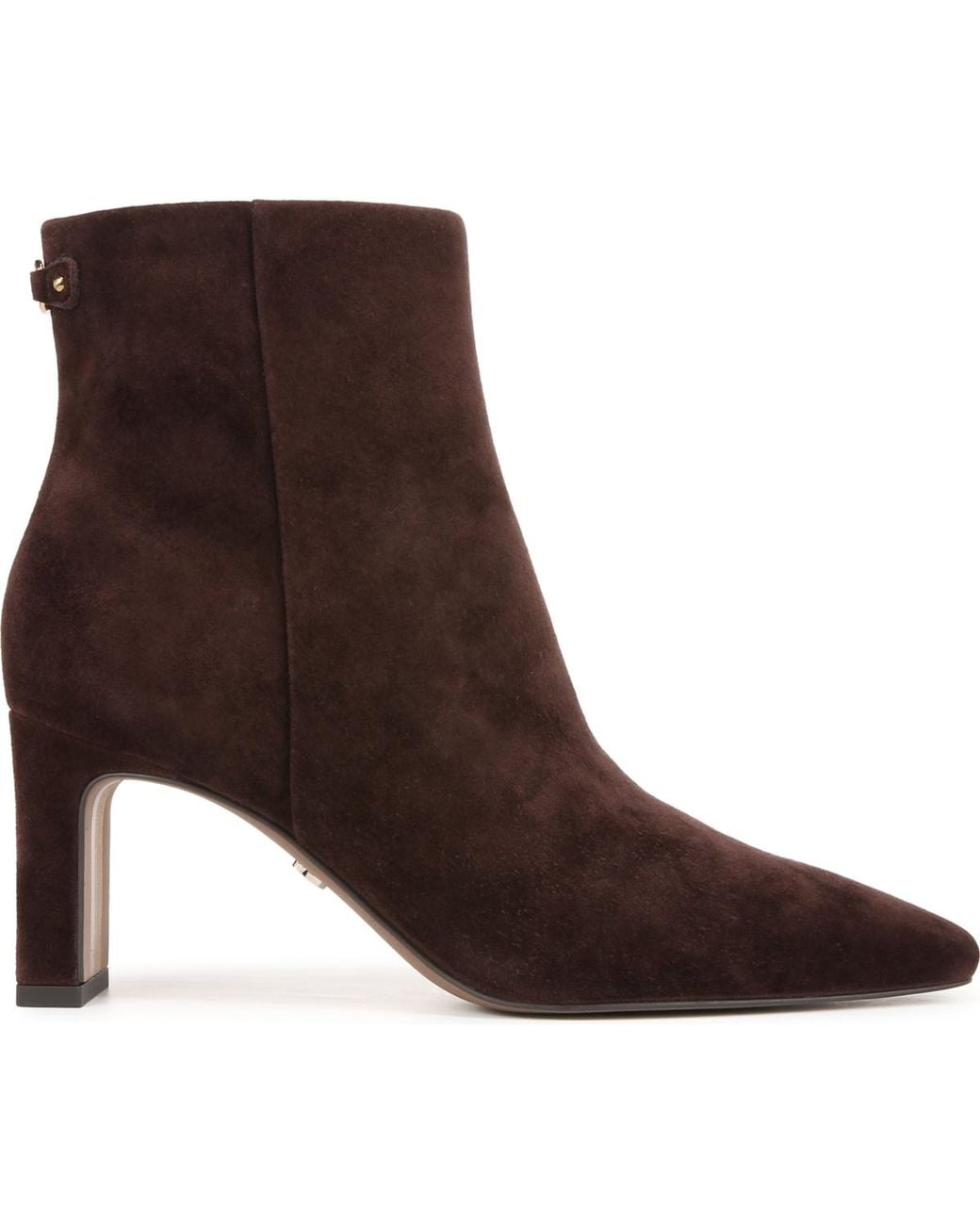 Sam Edelman Brown Saige Zipper Booties