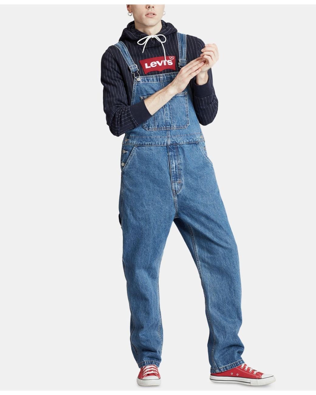 Levi's Denim Overalls in Stonewash (Blue) for Men | Lyst