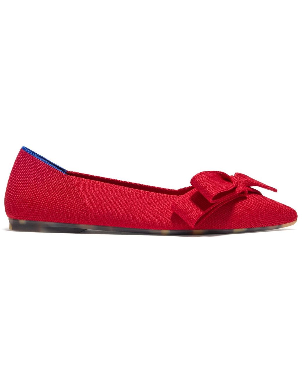Rothy's Bow Point Ii Ballet Flats in Red | Lyst