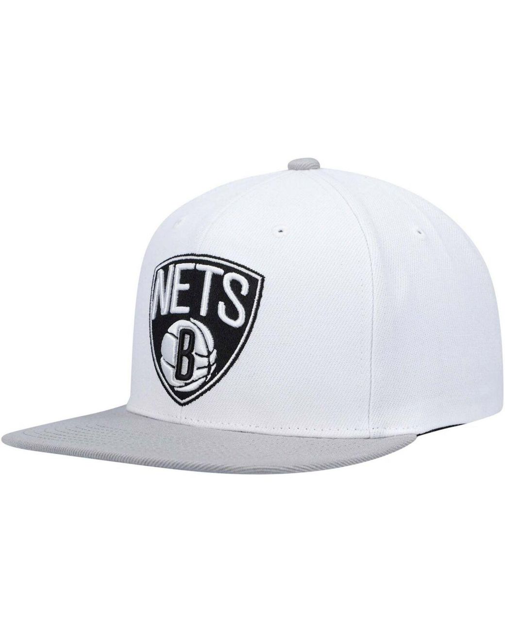 Mitchell & Ness White Brooklyn Nets Core Basic Snapback Hat for Men Lyst