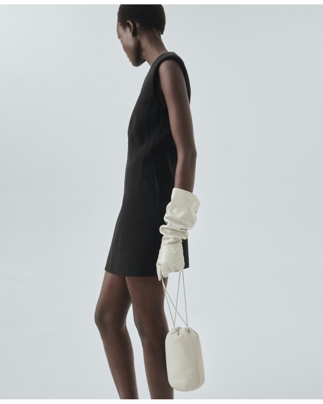 Mango White Pockets Short Dress