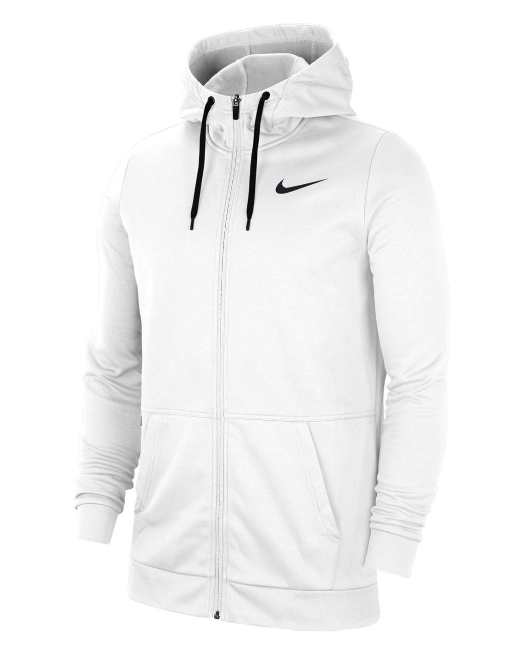 Nike Synthetic Therma Dri-fit Zip Hoodie in White for Men - Lyst