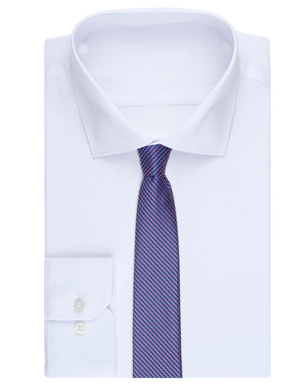 Classic Fit Ree Pattern Perry Ellis Craven Mini Pattern Classic Fit Tie in Blue for Men | Lyst