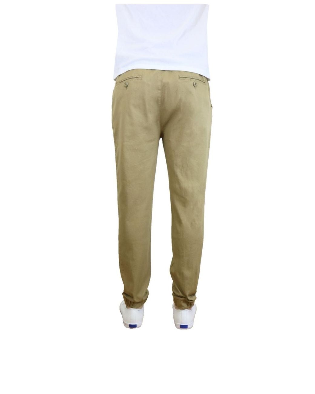Galaxy By Harvic Natural Basic Stretch Twill joggers for men