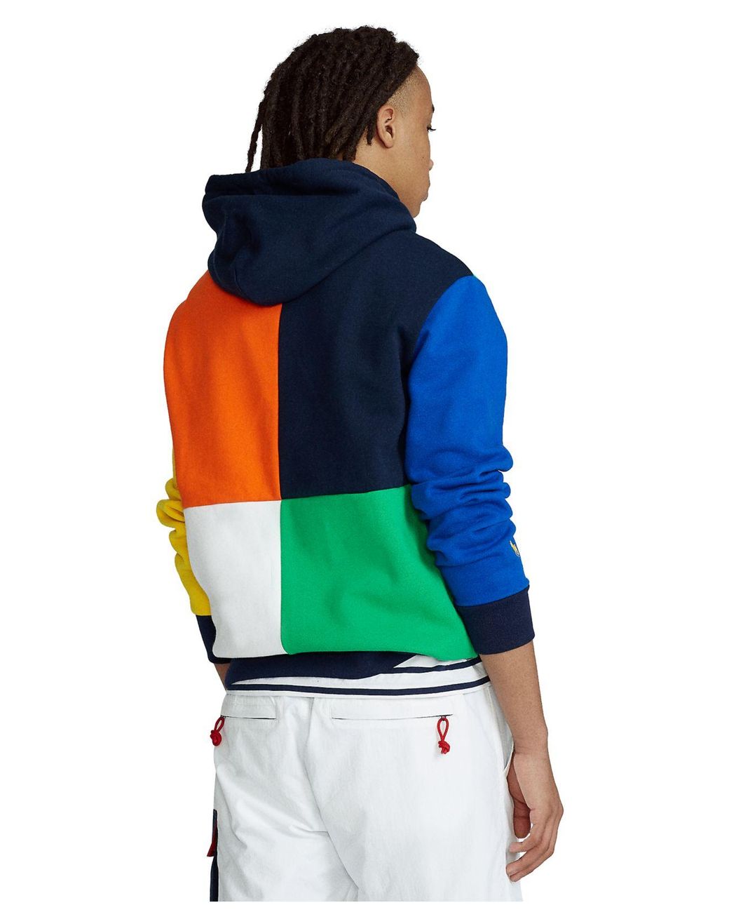 Polo Ralph Lauren Color-blocked Fleece Hoodie for Men | Lyst