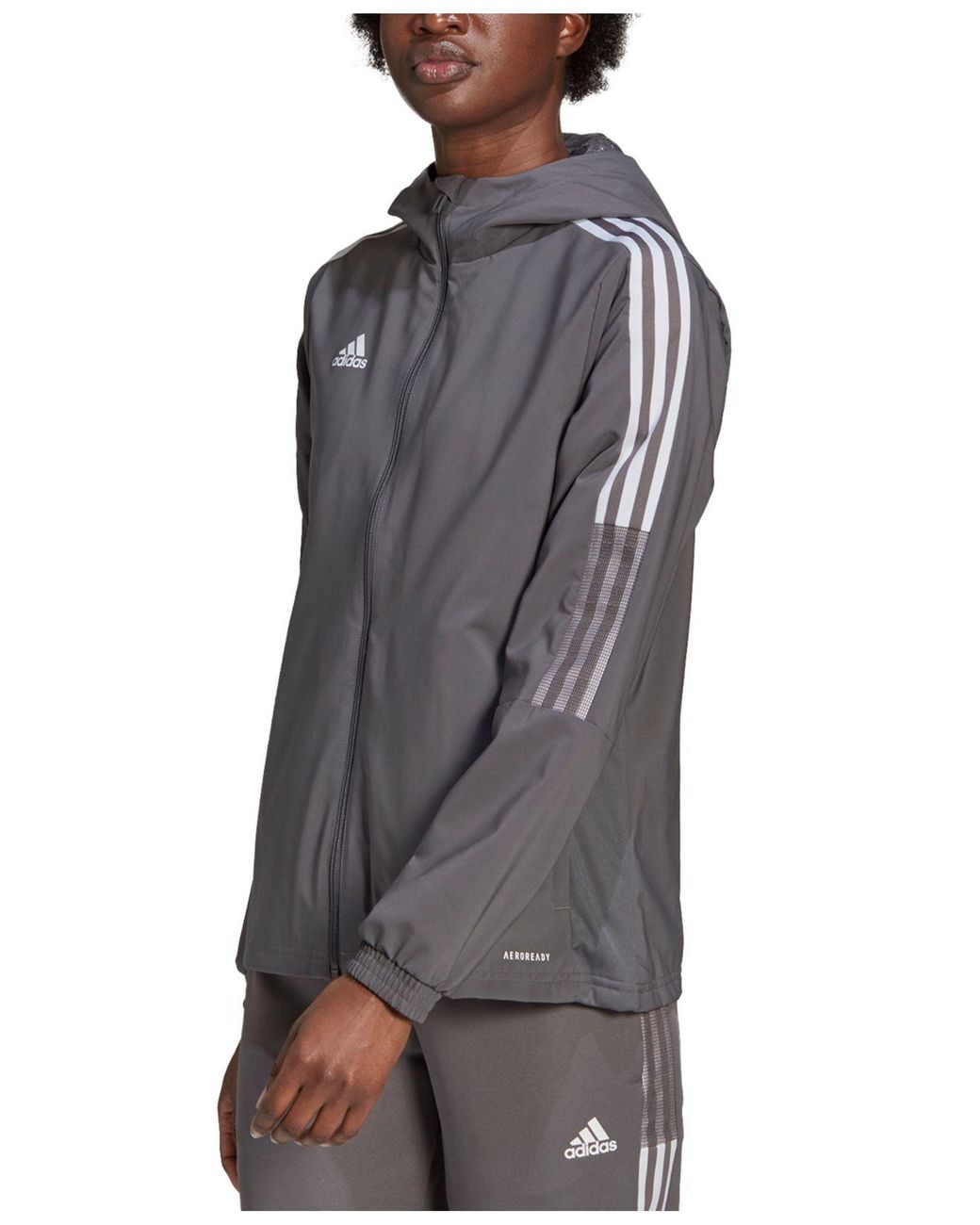 adidas Synthetic Tiro 21 Windbreaker in Dark Gray (Gray) - Lyst