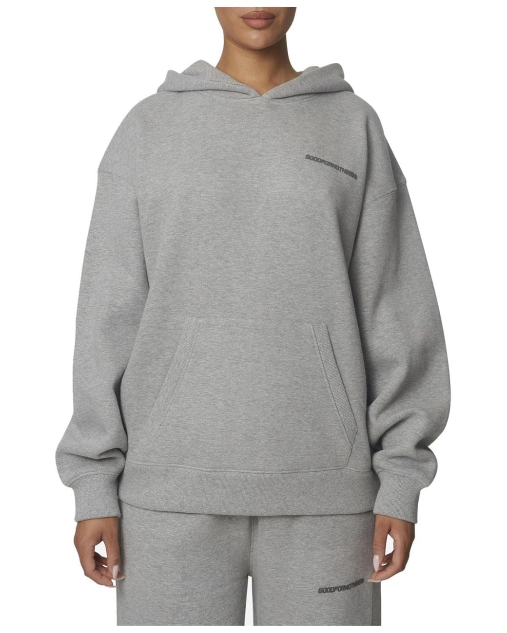Good For Nothing Gray Essentials Pullover Hoodie