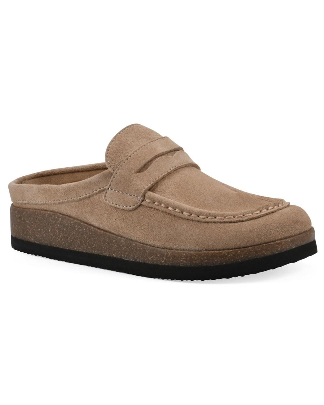 White Mountain Brown Brinlee Footbed Clogs