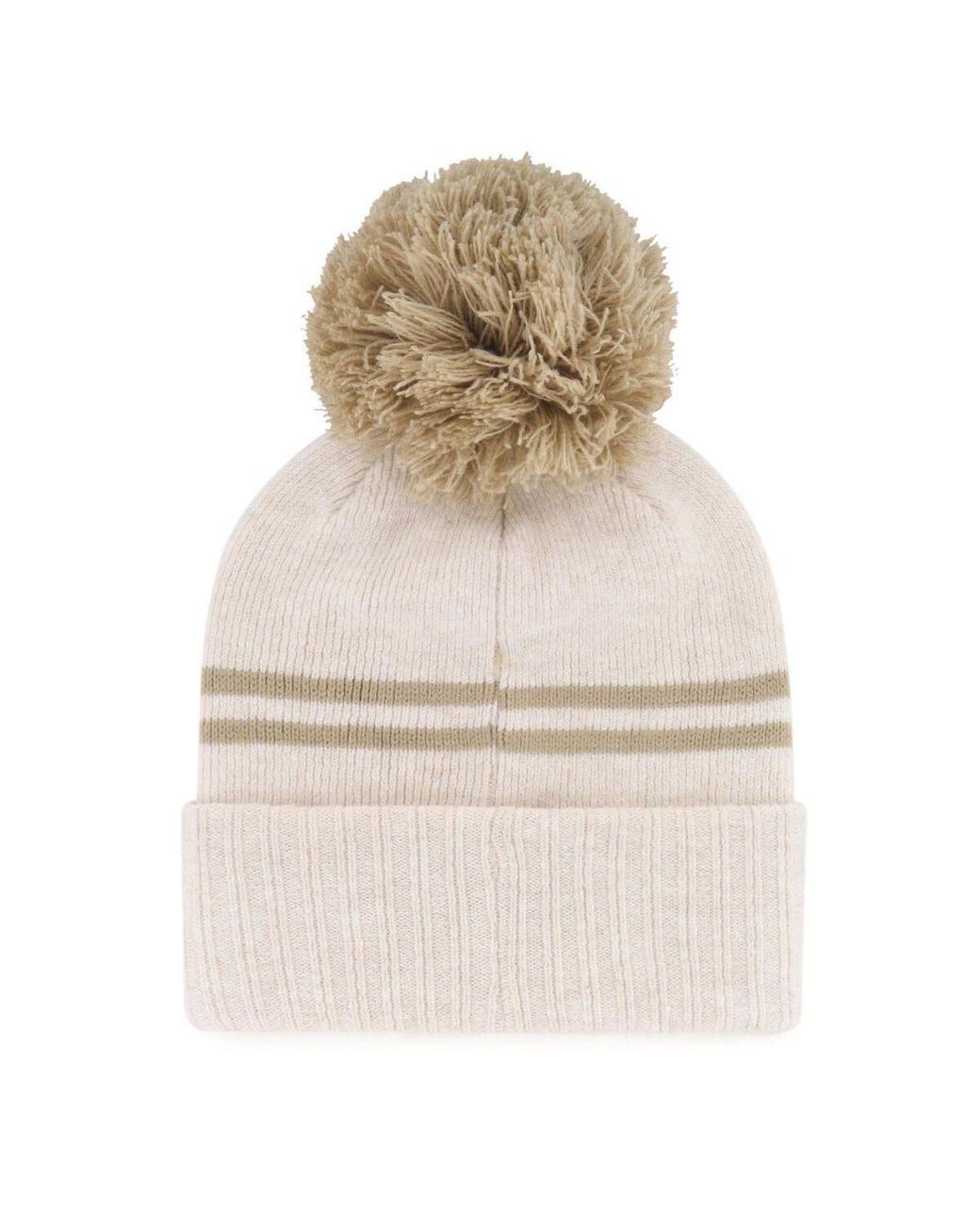 '47 Natural Michigan Wolverines Core Inline Latte Cuffed Knit Hat
