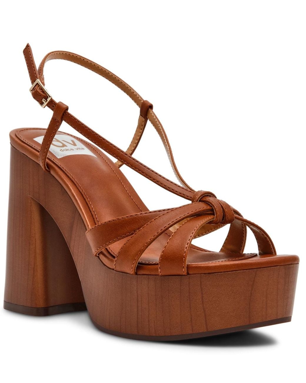 Dolce Vita Willowmena Strappy Platform Dress Sandals in Brown | Lyst