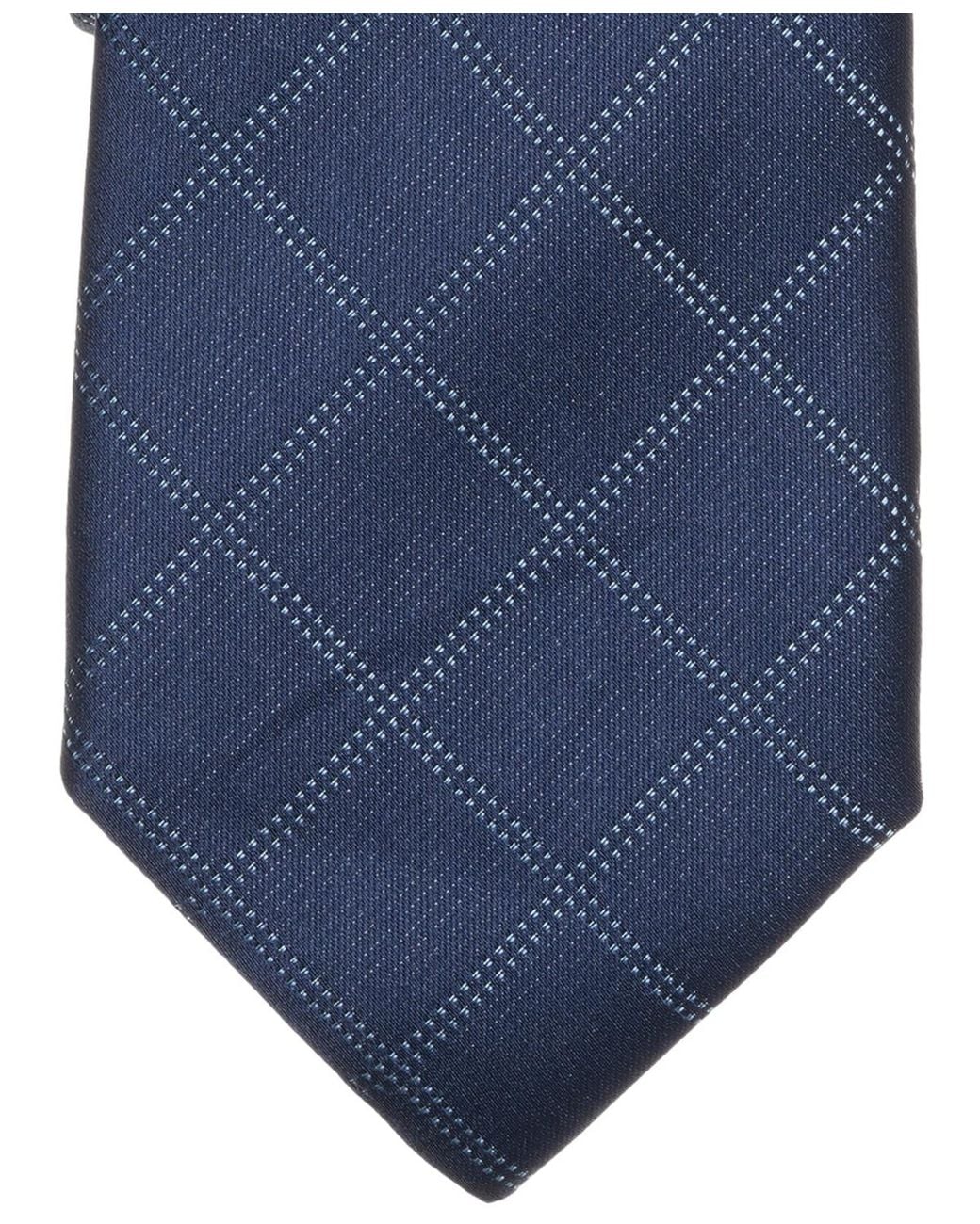 Alfani Blue Varick Grid Pattern for men
