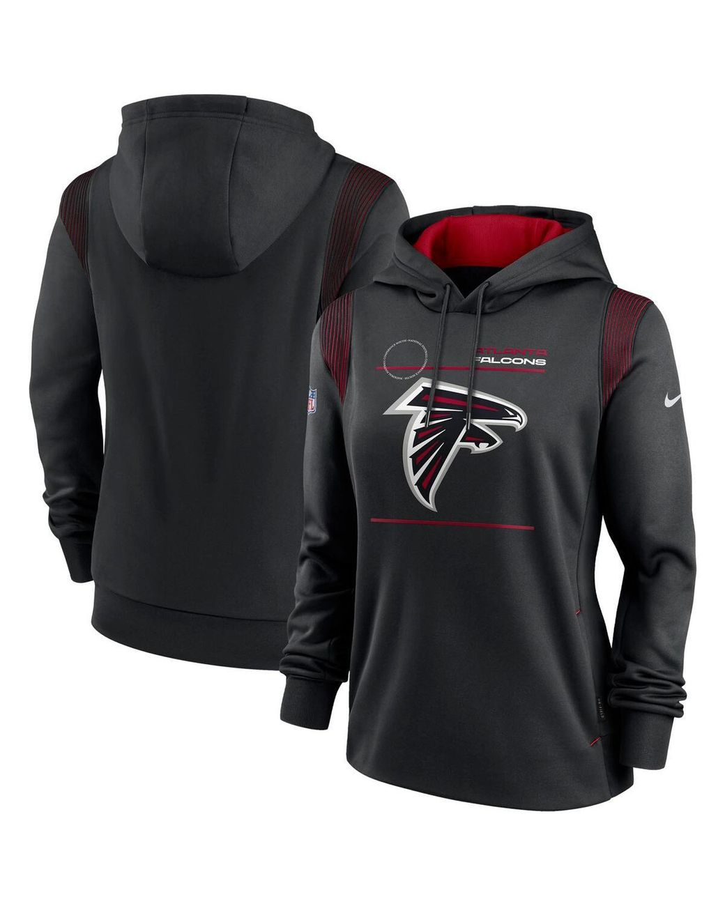 Nike Black Atlanta Falcons Sideline Performance Pullover Hoodie Lyst